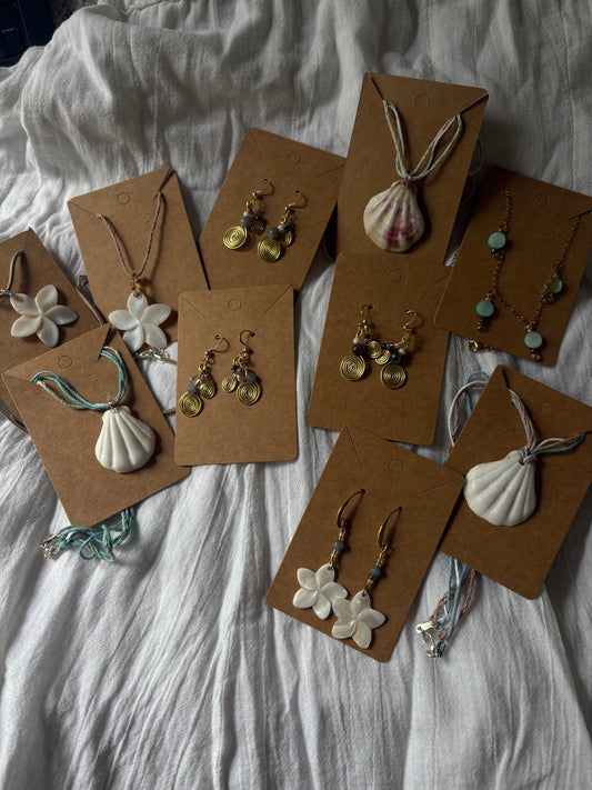 Gold Spiral Agate Earrings