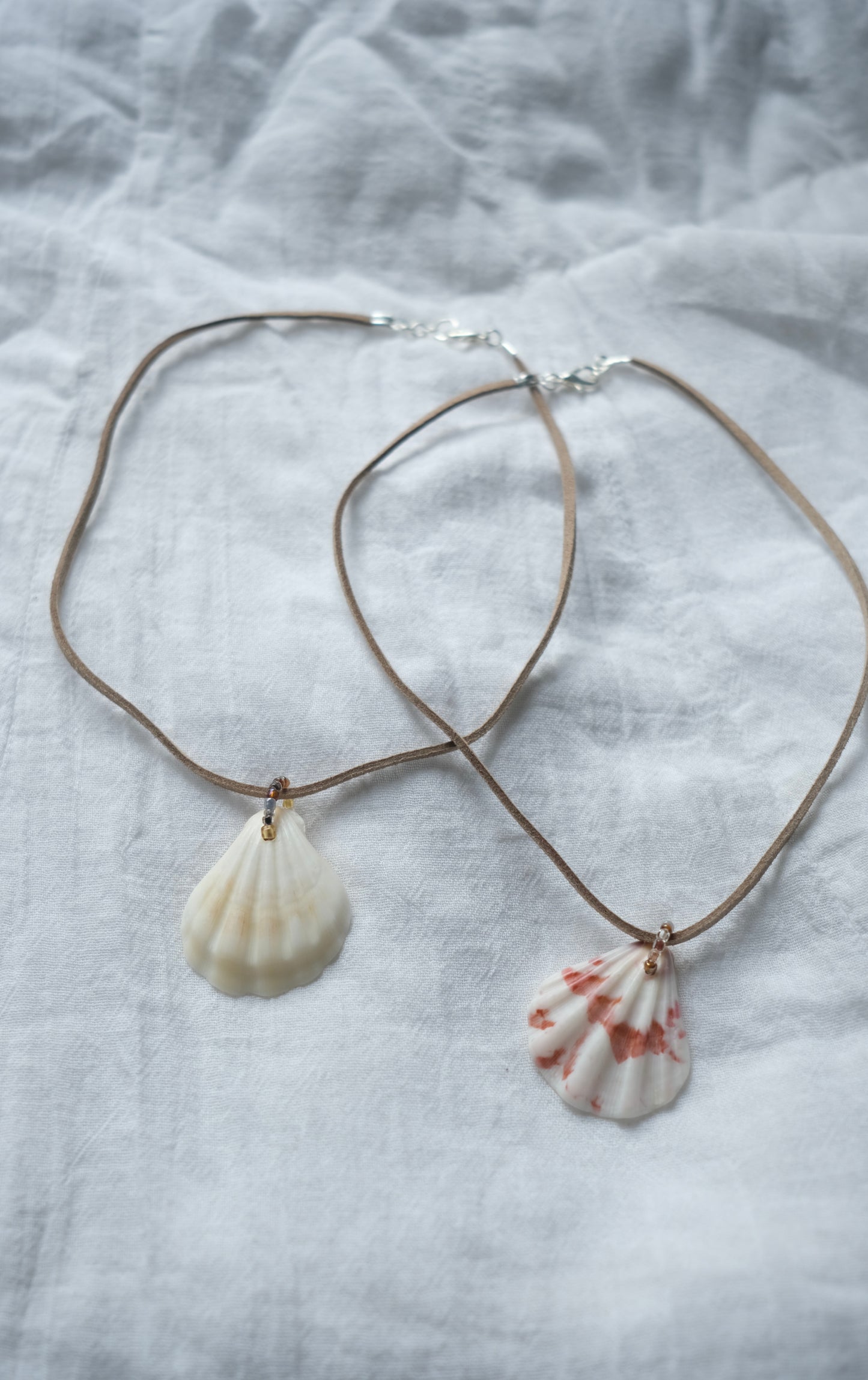 Scallop Suede Necklace