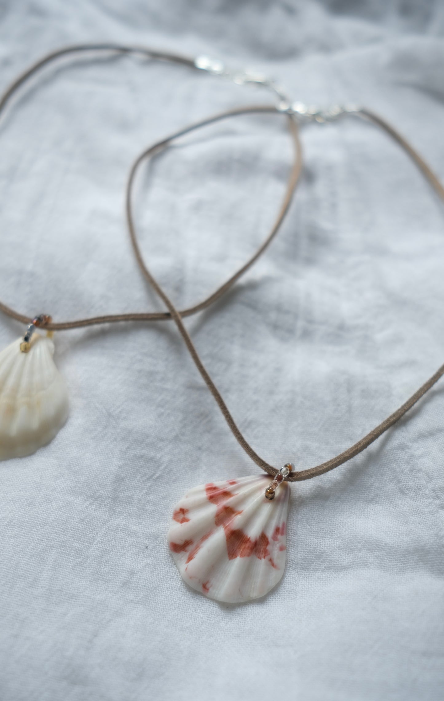 Scallop Suede Necklace