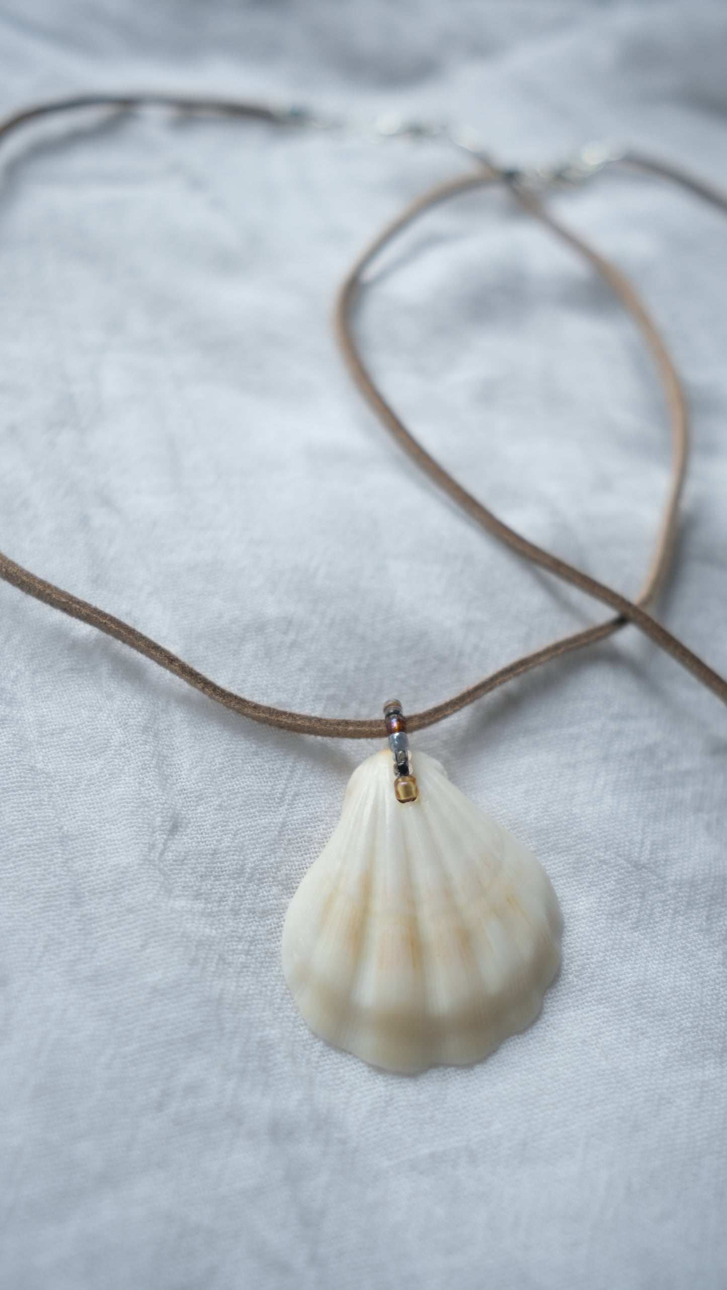 Scallop Suede Necklace