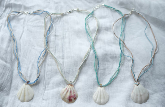 Scallop Hemp Necklace