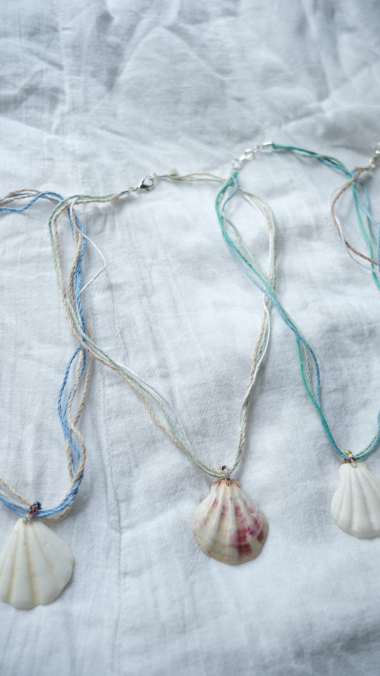 Scallop Hemp Necklace
