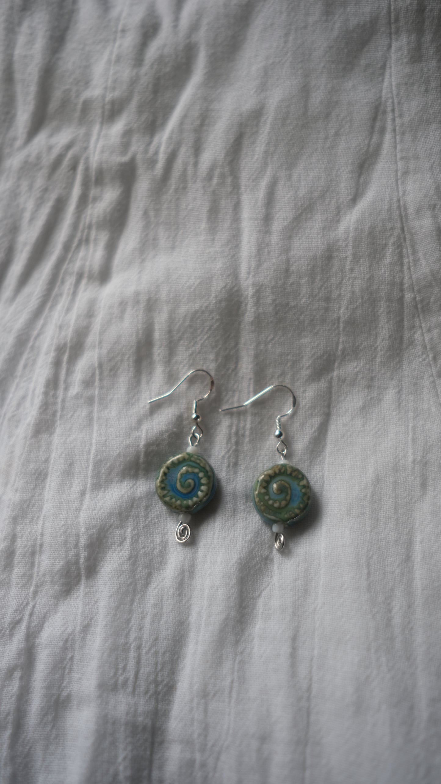 Ceramic Shell Earrings