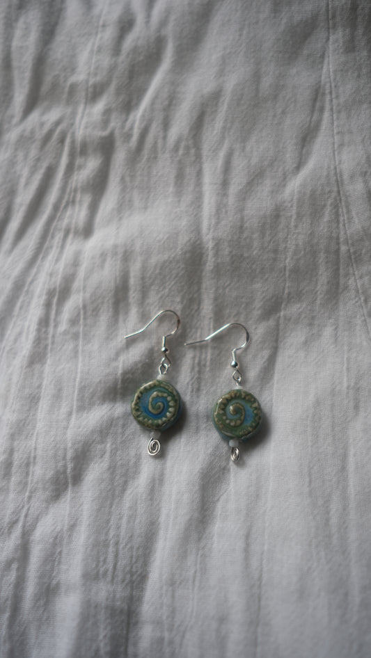 Ceramic Shell Earrings