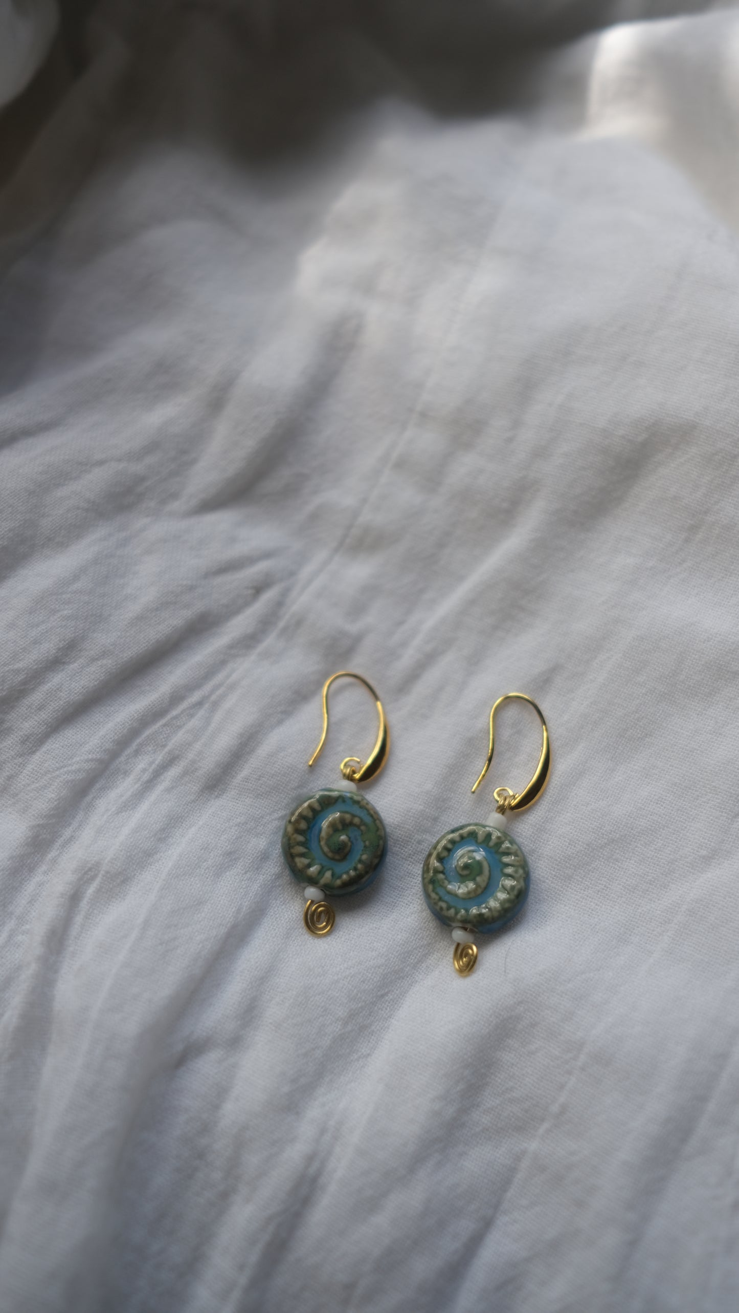 Ceramic Shell Earrings