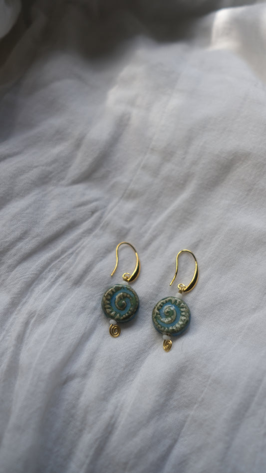 Ceramic Shell Earrings