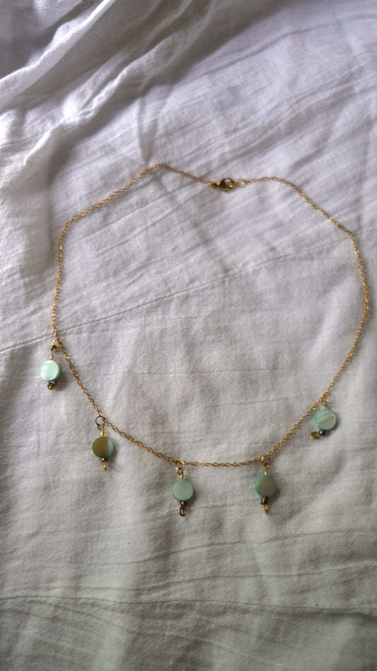 Gold Shell Charm Necklace